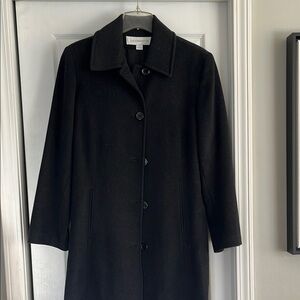 Liz Claiborne Black Women's Long OverCoat